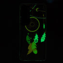 For Samsung Galaxy S22 5G Luminous TPU Protective Phone Case(Black Wind Chimes)