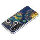 For Samsung Galaxy S22 5G Luminous TPU Protective Phone Case(Blue Owl)