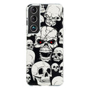 For Samsung Galaxy S22 5G Luminous TPU Protective Phone Case(Skull)