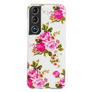 For Samsung Galaxy S22 5G Luminous TPU Protective Phone Case(Rose Flower)