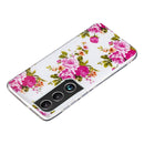 For Samsung Galaxy S22 5G Luminous TPU Protective Phone Case(Rose Flower)