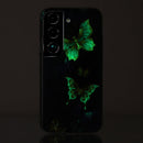 For Samsung Galaxy S22 5G Luminous TPU Protective Phone Case(Double Butterflies)