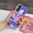 For Samsung Galaxy S22 5G Luminous TPU Protective Phone Case(Seven Wolves)