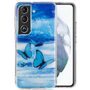 For Samsung Galaxy S22 5G Luminous TPU Protective Phone Case(Butterflies)
