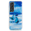 For Samsung Galaxy S22 5G Luminous TPU Protective Phone Case(Butterflies)