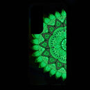 For Samsung Galaxy S22+ 5G Luminous TPU Protective Phone Case(Half-flower)