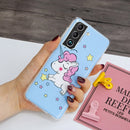 For Samsung Galaxy S22+ 5G Luminous TPU Protective Phone Case(Star Unicorn)