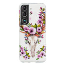 For Samsung Galaxy S22+ 5G Luminous TPU Protective Phone Case(Flower Deer)
