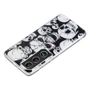 For Samsung Galaxy S22+ 5G Luminous TPU Protective Phone Case(Skull)