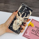 For Samsung Galaxy S22+ 5G Luminous TPU Protective Phone Case(Deer)