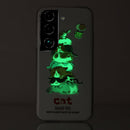 For Samsung Galaxy S22+ 5G Luminous TPU Protective Phone Case(Cats)