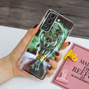 For Samsung Galaxy S22+ 5G Luminous TPU Protective Phone Case(Fierce Wolf)