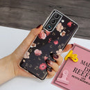 For Samsung Galaxy S22+ 5G Luminous TPU Protective Phone Case(Rose)