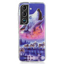 For Samsung Galaxy S22+ 5G Luminous TPU Protective Phone Case(Seven Wolves)