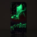 For Samsung Galaxy S22+ 5G Luminous TPU Protective Phone Case(Seven Wolves)