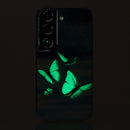 For Samsung Galaxy S22+ 5G Luminous TPU Protective Phone Case(Butterflies)