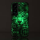For Samsung Galaxy S22+ 5G Luminous TPU Protective Phone Case(Leopard Tiger)