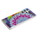 For Samsung Galaxy S22 Ultra 5G Luminous TPU Protective Phone Case(Half-flower)