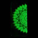 For Samsung Galaxy S22 Ultra 5G Luminous TPU Protective Phone Case(Half-flower)