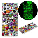 For Samsung Galaxy S22 Ultra 5G Luminous TPU Protective Phone Case(Graffiti)