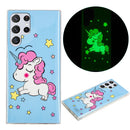 For Samsung Galaxy S22 Ultra 5G Luminous TPU Protective Phone Case(Star Unicorn)