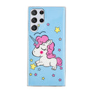 For Samsung Galaxy S22 Ultra 5G Luminous TPU Protective Phone Case(Star Unicorn)