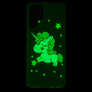For Samsung Galaxy S22 Ultra 5G Luminous TPU Protective Phone Case(Star Unicorn)