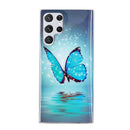 For Samsung Galaxy S22 Ultra 5G Luminous TPU Protective Phone Case(Butterfly)