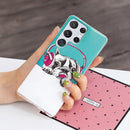 For Samsung Galaxy S22 Ultra 5G Luminous TPU Protective Phone Case(Headset Dog)