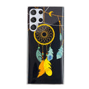 For Samsung Galaxy S22 Ultra 5G Luminous TPU Protective Phone Case(Black Wind Chimes)