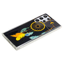 For Samsung Galaxy S22 Ultra 5G Luminous TPU Protective Phone Case(Black Wind Chimes)