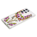 For Samsung Galaxy S22 Ultra 5G Luminous TPU Protective Phone Case(Flower Deer)