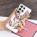 For Samsung Galaxy S22 Ultra 5G Luminous TPU Protective Phone Case(Flower Deer)