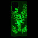 For Samsung Galaxy S22 Ultra 5G Luminous TPU Protective Phone Case(Flower Deer)