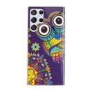 For Samsung Galaxy S22 Ultra 5G Luminous TPU Protective Phone Case(Blue Owl)