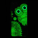 For Samsung Galaxy S22 Ultra 5G Luminous TPU Protective Phone Case(Blue Owl)