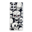 For Samsung Galaxy S22 Ultra 5G Luminous TPU Protective Phone Case(Skull)