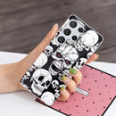 For Samsung Galaxy S22 Ultra 5G Luminous TPU Protective Phone Case(Skull)