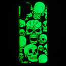 For Samsung Galaxy S22 Ultra 5G Luminous TPU Protective Phone Case(Skull)