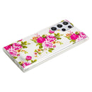 For Samsung Galaxy S22 Ultra 5G Luminous TPU Protective Phone Case(Rose Flower)