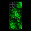 For Samsung Galaxy S22 Ultra 5G Luminous TPU Protective Phone Case(Rose Flower)