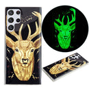 For Samsung Galaxy S22 Ultra 5G Luminous TPU Protective Phone Case(Deer)