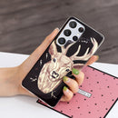 For Samsung Galaxy S22 Ultra 5G Luminous TPU Protective Phone Case(Deer)