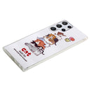 For Samsung Galaxy S22 Ultra 5G Luminous TPU Protective Phone Case(Cats)
