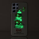 For Samsung Galaxy S22 Ultra 5G Luminous TPU Protective Phone Case(Cats)
