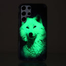 For Samsung Galaxy S22 Ultra 5G Luminous TPU Protective Phone Case(Starry Sky Wolf)