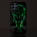 For Samsung Galaxy S22 Ultra 5G Luminous TPU Protective Phone Case(Fierce Wolf)