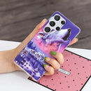 For Samsung Galaxy S22 Ultra 5G Luminous TPU Protective Phone Case(Seven Wolves)