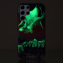 For Samsung Galaxy S22 Ultra 5G Luminous TPU Protective Phone Case(Seven Wolves)