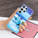 For Samsung Galaxy S22 Ultra 5G Luminous TPU Protective Phone Case(Butterflies)